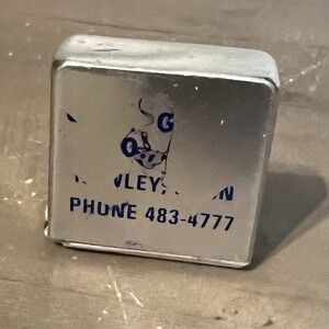 Vintage Park Avenue Chrome Pocket Tape Measure Promo Advertising‎ 1.5" 6ft Works